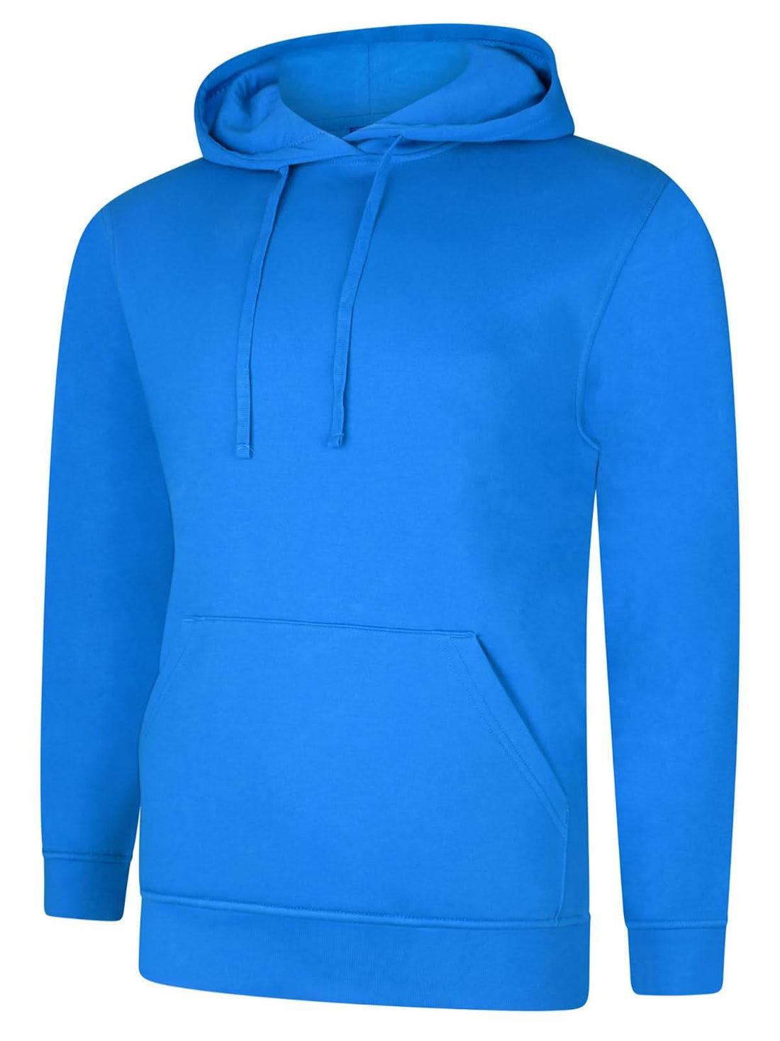 Uneek Deluxe Hooded Sweatshirt Tropical Blue UC509 - Tropical Blue - Customisable Sweatshirts