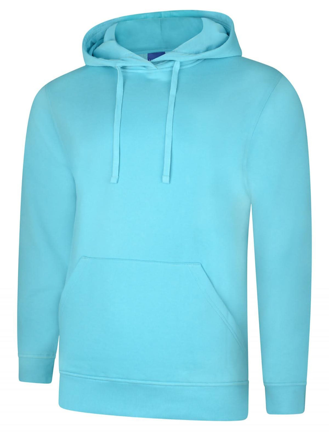Uneek Deluxe Hooded Sweatshirt Turquoise UC509 - Turquoise - Customisable Sweatshirts
