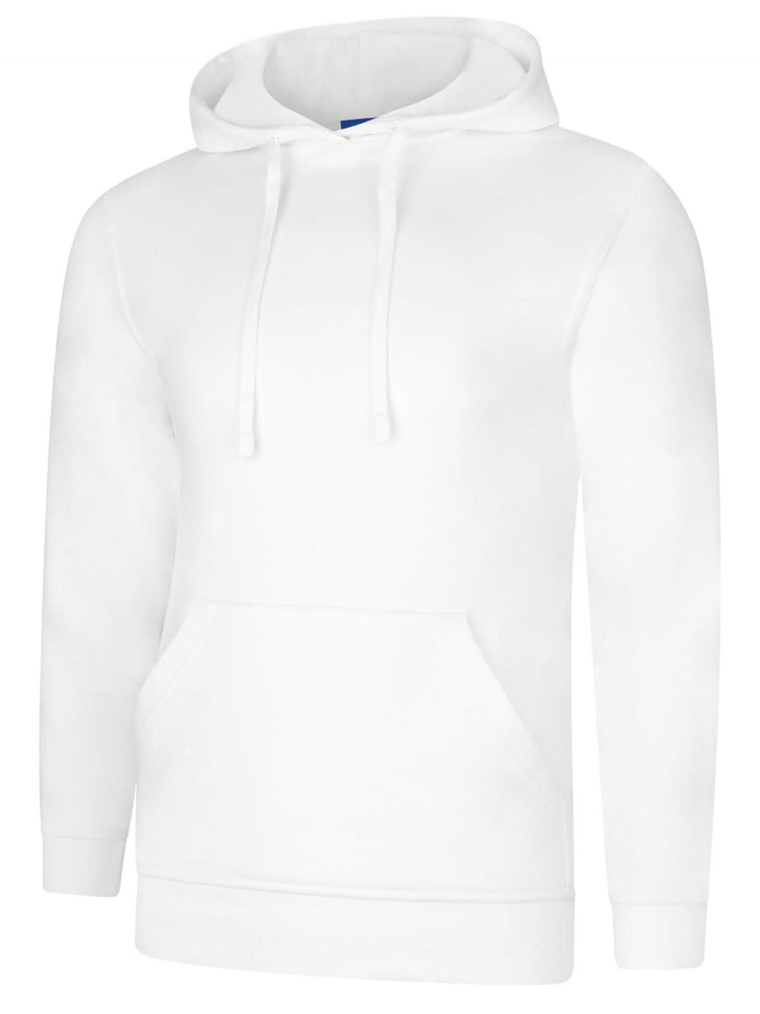 Uneek Deluxe Hooded Sweatshirt White UC509 - White - Customisable Sweatshirts