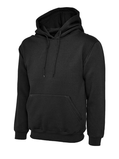 Ladies Deluxe Hooded Sweatshirt - UC510 - Black - Customisable SWEATA