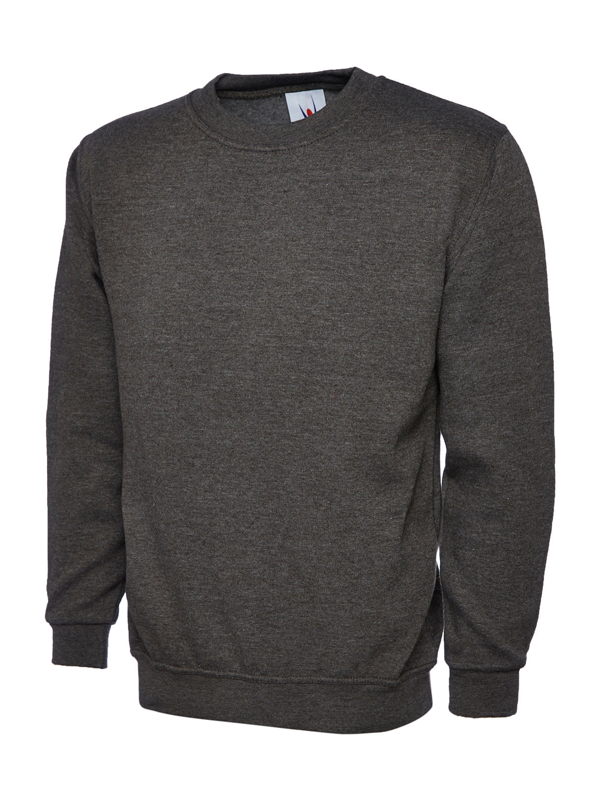 Ladies Deluxe Crew Neck Sweatshirt - UC211 - Charcoal - Customisable Sweatshirts