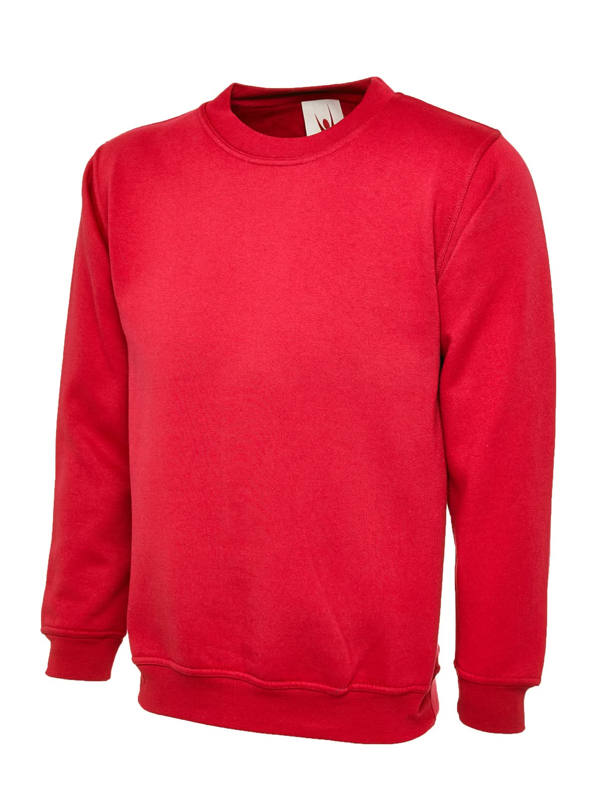 Uneek Ladies Deluxe Crew Neck Sweatshirt UC211 - Red - Customisable Sweatshirts