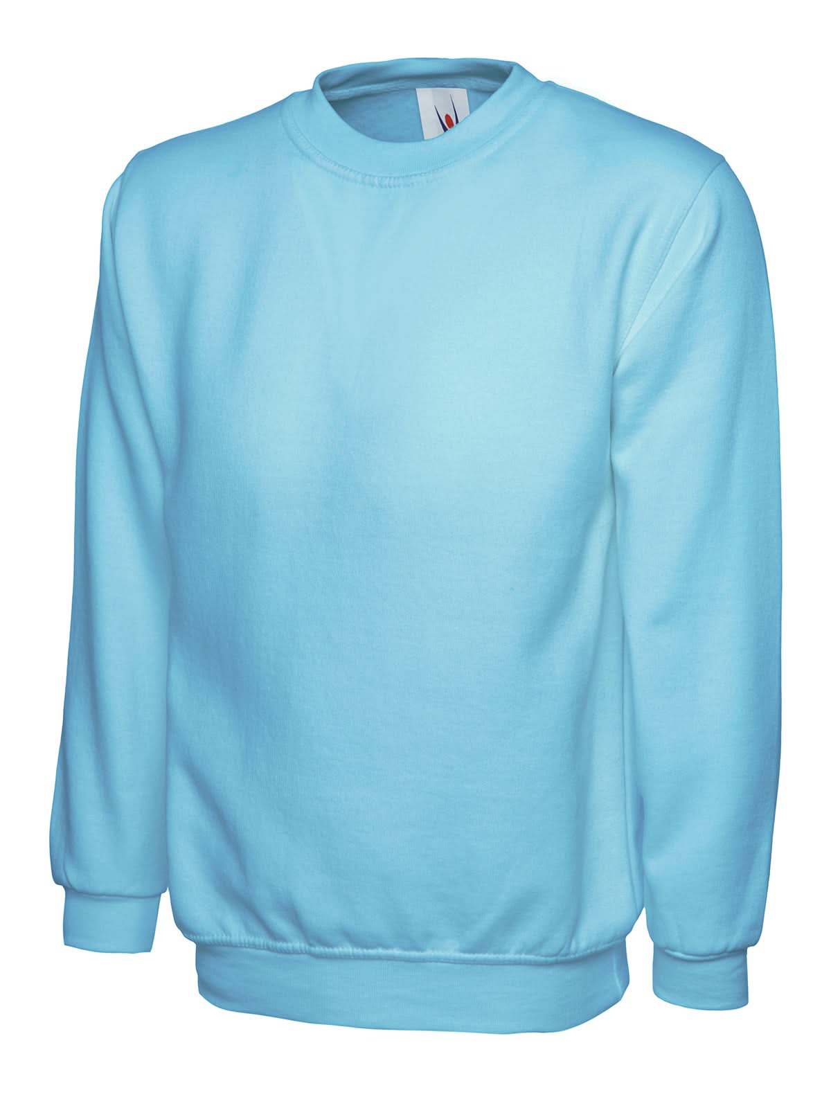 Uneek Ladies Deluxe Crew Neck Sweatshirt UC211 - Sky - Customisable Sweatshirts