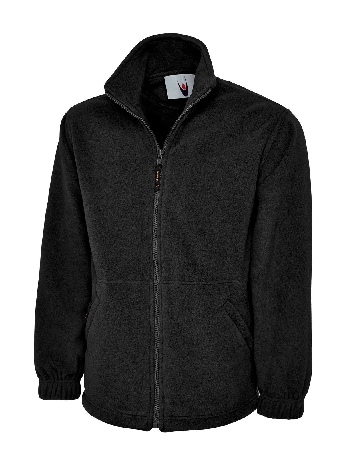 Heavyweight Full Zip Fleece Jacket - UC601 - Black - Customisable Jacket