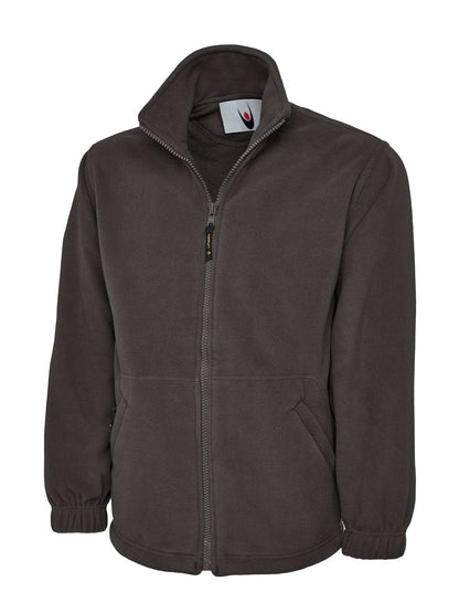 Uneek Heavyweight Full Zip Fleece Jacket UC601 - Charcoal - Customisable Jacket