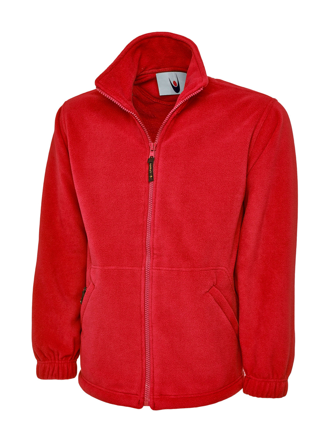 Heavyweight Full Zip Fleece Jacket - UC601 - Red - Customisable Jacket