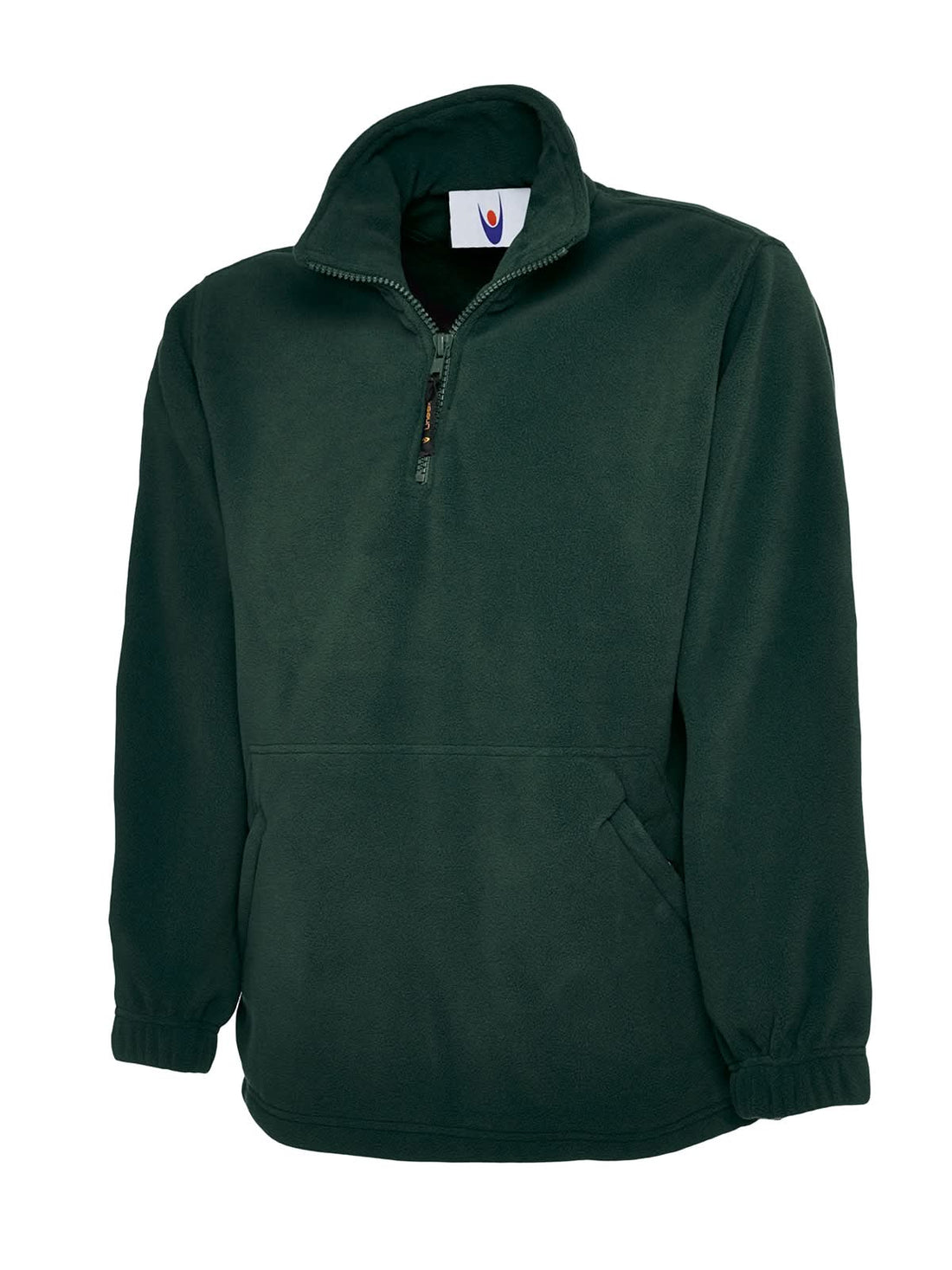 Uneek Classic 14 Zip Fleece Jacket UC602 - Bottle Green - Customisable Jackets