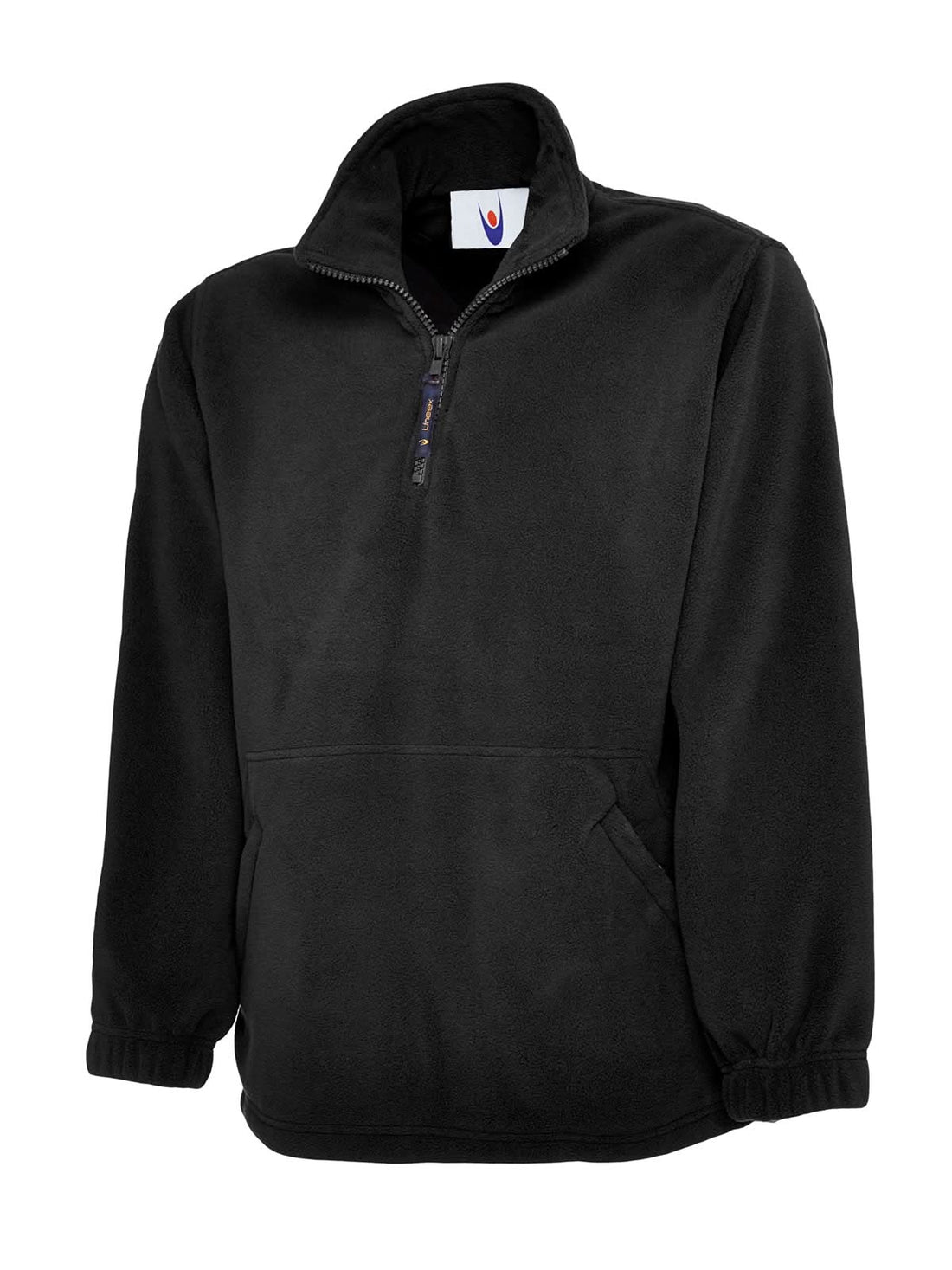 Uneek Classic 14 Zip Fleece Jacket UC602 - Black - Customisable Jackets