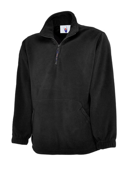 Uneek Classic 14 Zip Fleece Jacket UC602 - Black - Customisable Jackets