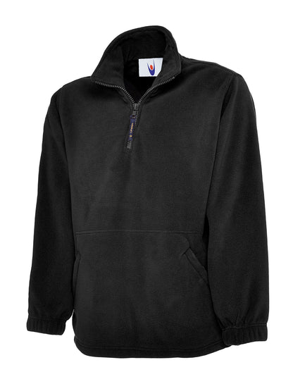 Classic 1/4 Zip Fleece Jacket - UC602 - Black - Customisable Jacket