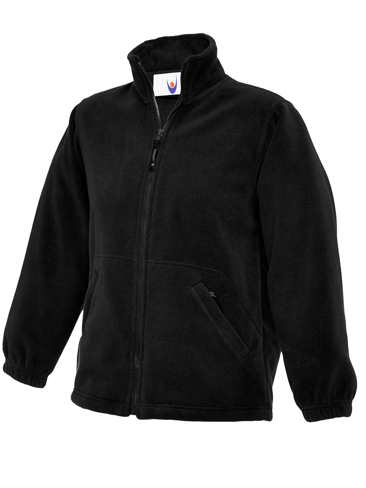 Childrens Classic Full Zip Fleece Jacket - UC603 - Black - Customisable Jacket