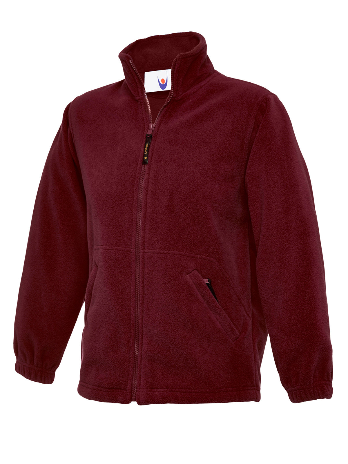 Childrens Classic Full Zip Fleece Jacket - UC603 - Maroon - Customisable Jacket