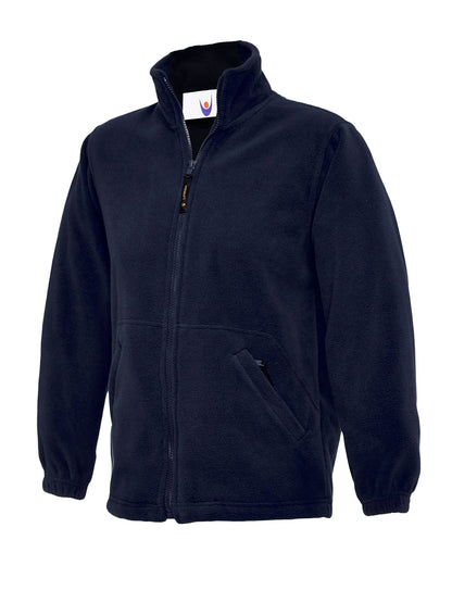 Uneek Childrens Classic Full Zip Fleece Jacket UC603 - Navy - Customisable Jackets