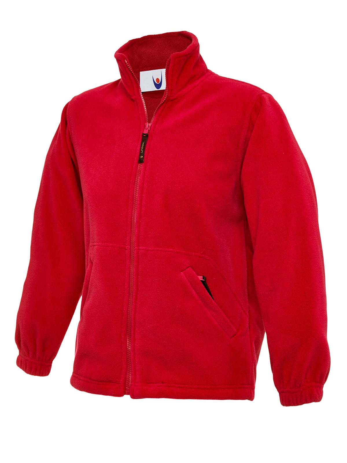 Childrens Classic Full Zip Fleece Jacket - UC603 - Red - Customisable Jacket