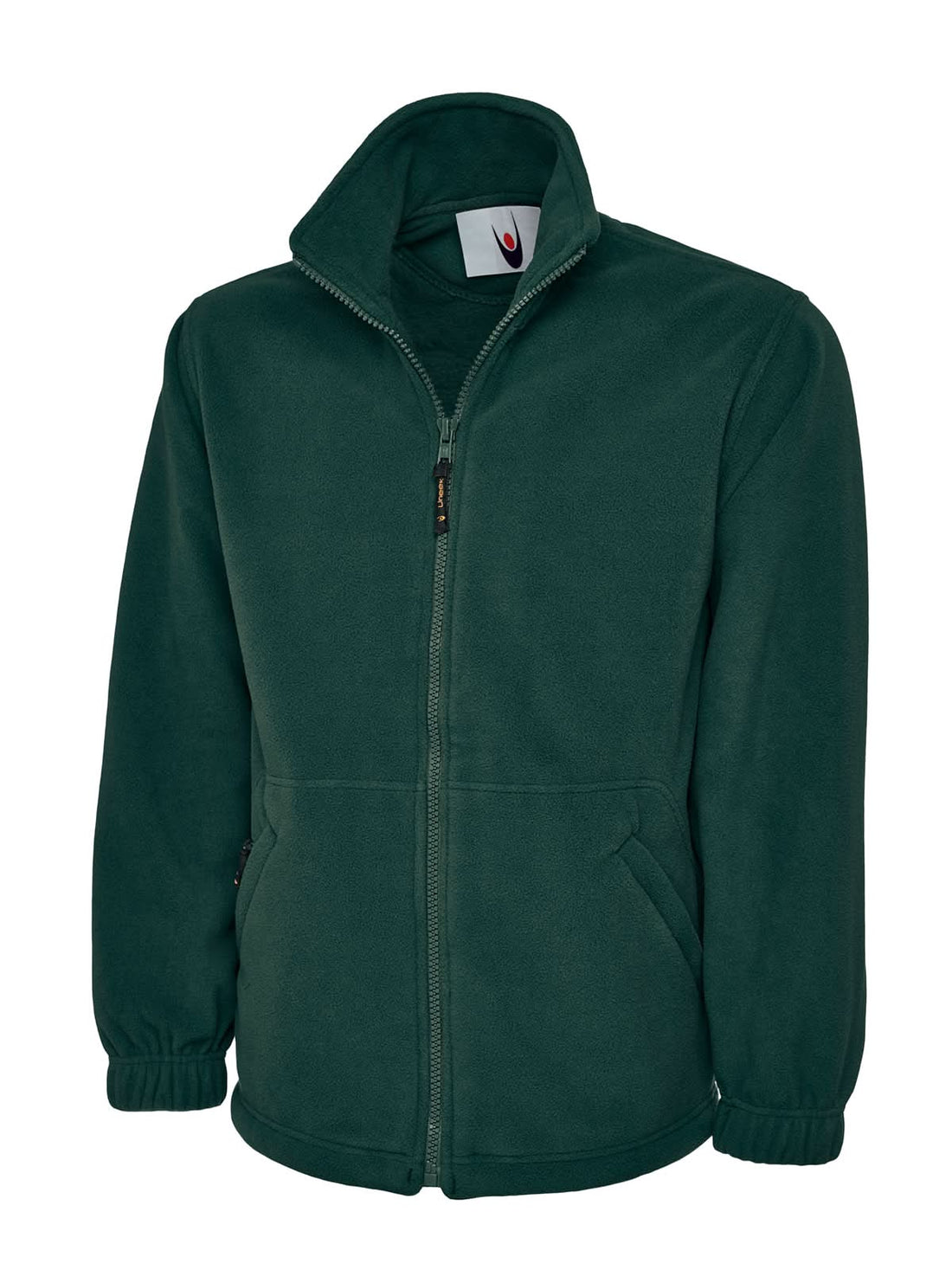 Uneek Classic Full Zip Fleece Jacket UC604 - Bottle Green - Customisable Jackets