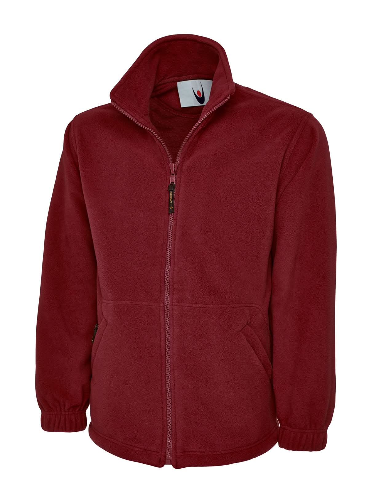 Uneek Classic Full Zip Fleece Jacket UC604 - Maroon - Customisable Jackets