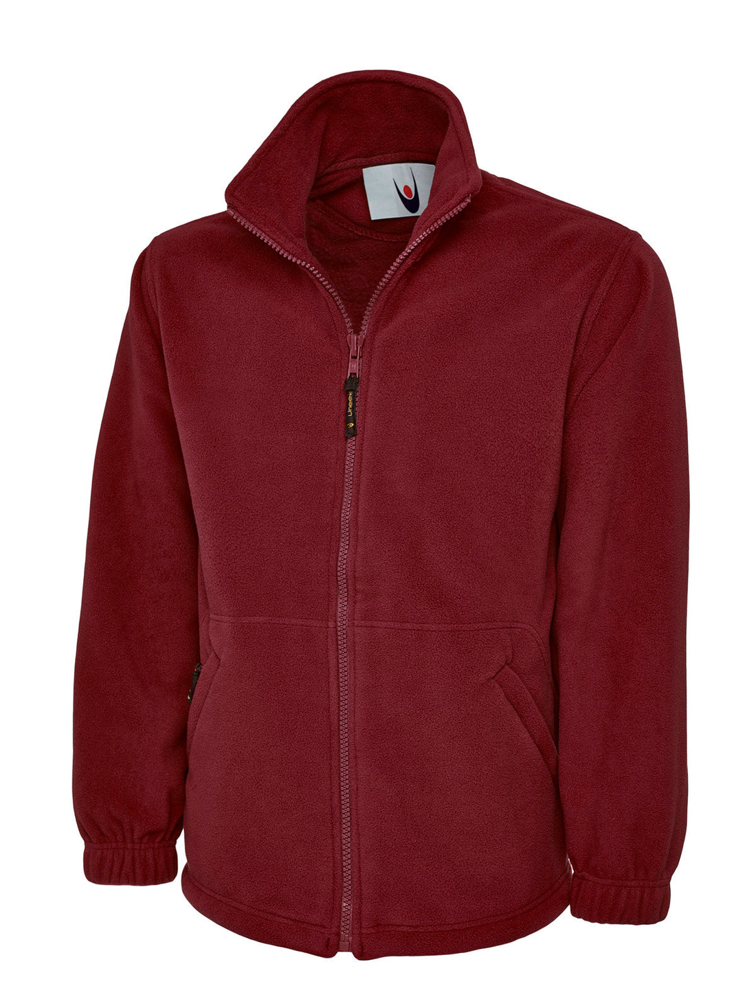 Classic Full Zip Fleece Jacket - UC604 - Maroon - Customisable Jacket