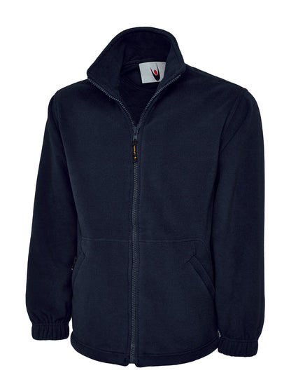Classic Full Zip Fleece Jacket - UC604 - Navy - Customisable Jacket