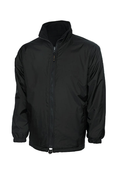Uneek Classic Reversible Fleece Jacket UC605 - Black - Customisable Jackets
