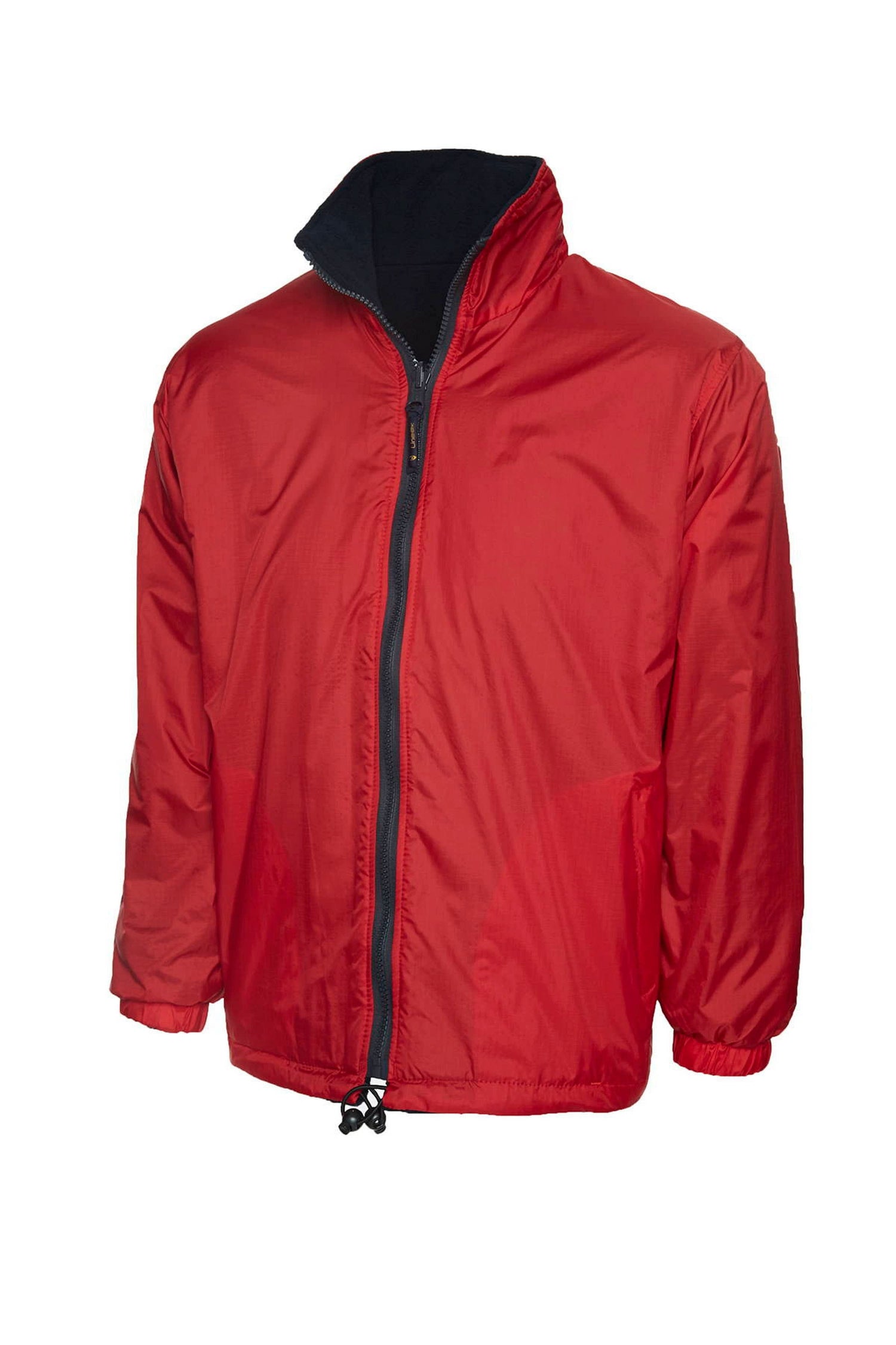 Uneek Classic Reversible Fleece Jacket UC605 - Red - Customisable Jackets