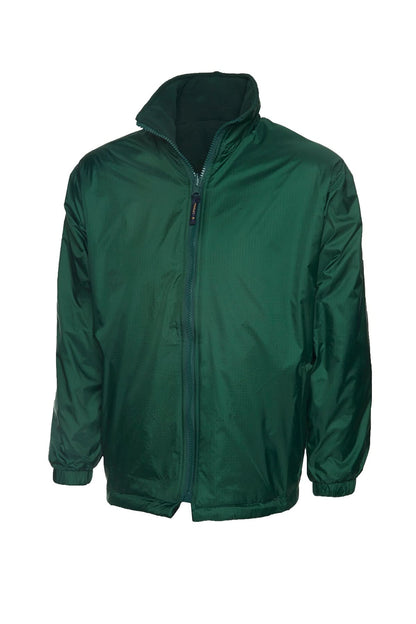 Uneek Childrens Reversible Fleece Jacket UC606 - Bottle Green - Customisable Jackets