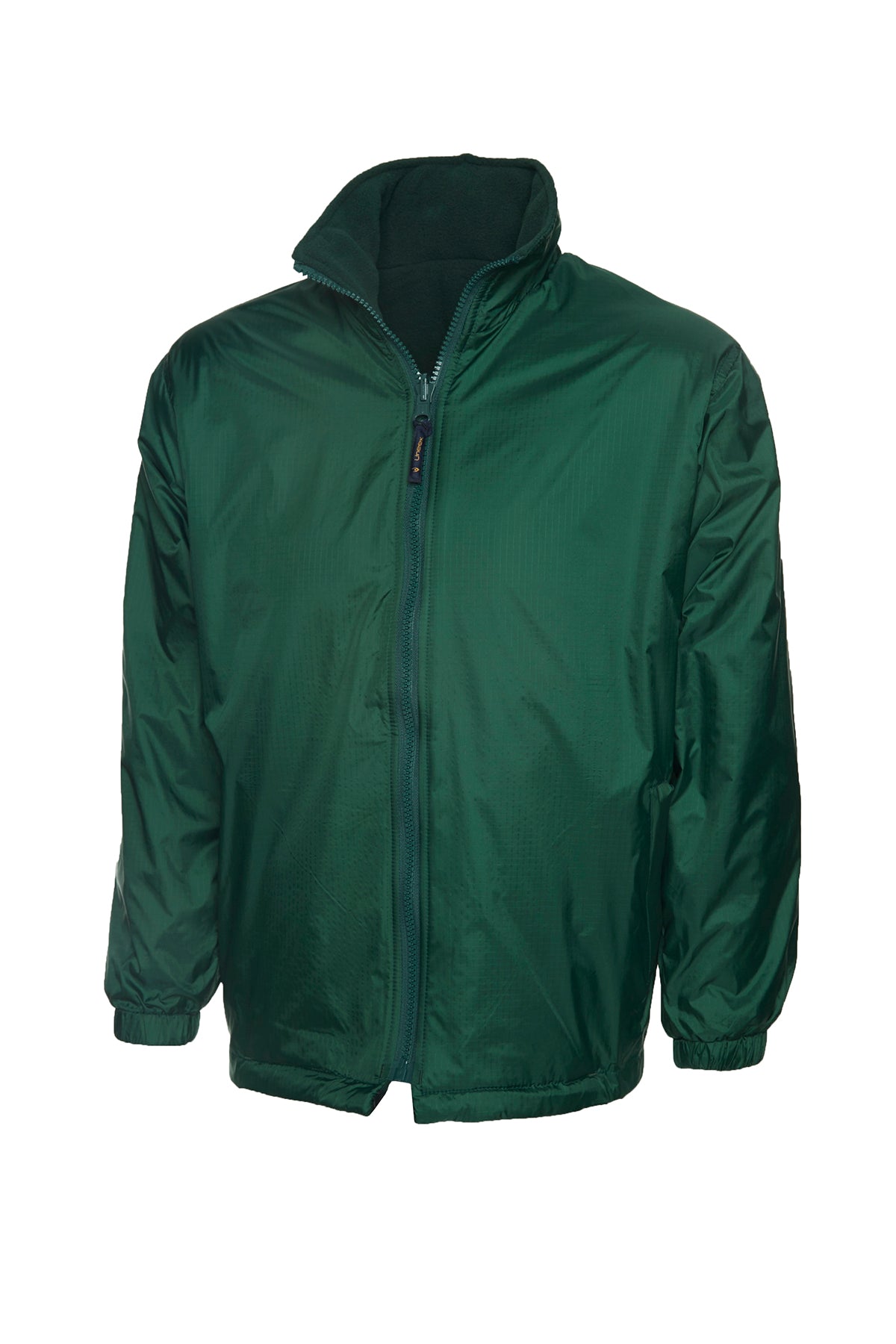 Childrens Reversible Fleece Jacket - UC606 - Bottle Green - Customisable Jacket
