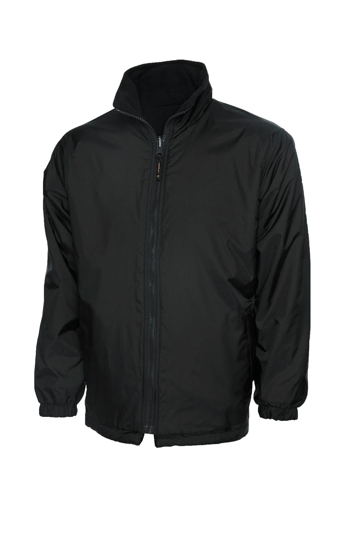 Uneek Childrens Reversible Fleece Jacket UC606 - Black - Customisable Jackets
