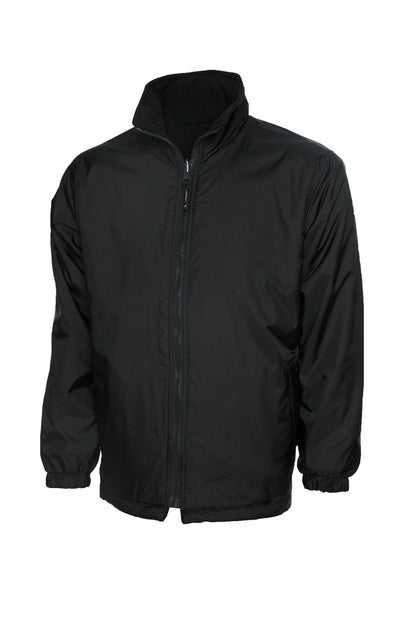 Uneek Childrens Reversible Fleece Jacket UC606 - Black - Customisable Jackets