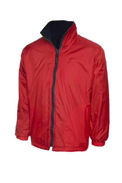 Uneek Childrens Reversible Fleece Jacket UC606 - Red Navy - Customisable Jackets