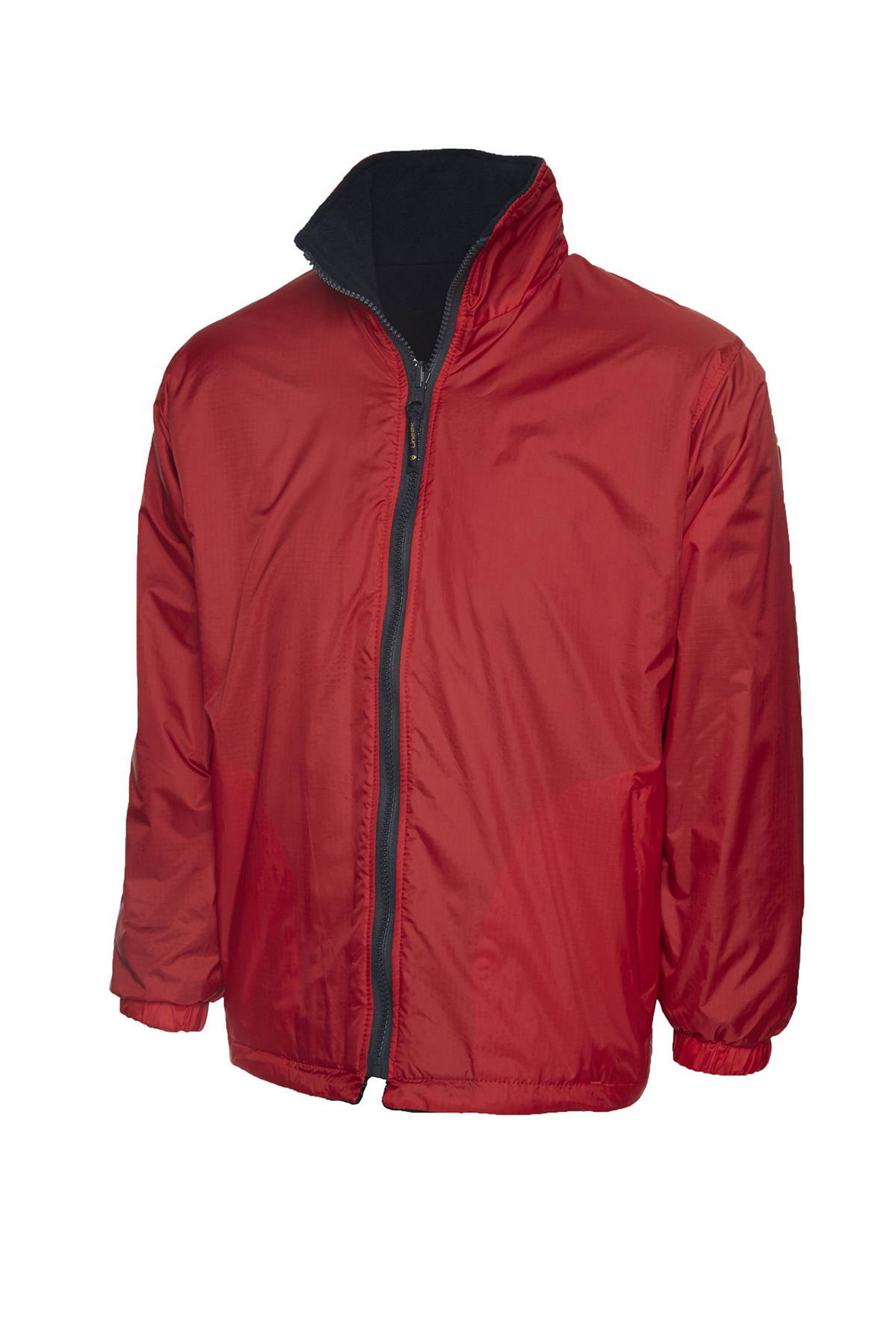 Childrens Reversible Fleece Jacket - UC606 - Red Navy - Customisable Jacket