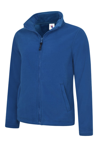 Ladies Classic Full Zip Fleece Jacket - UC608 - Royal - Customisable Jacket