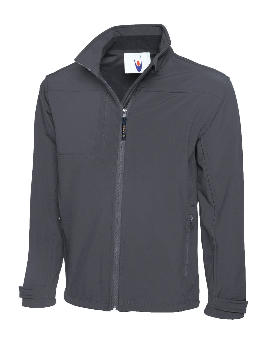 Uneek Deluxe Full Zip Soft Shell Jacket UC611 - Light Grey - Customisable Jacket