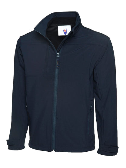 Uneek Deluxe Full Zip Soft Shell Jacket UC611 - Navy - Customisable Jacket