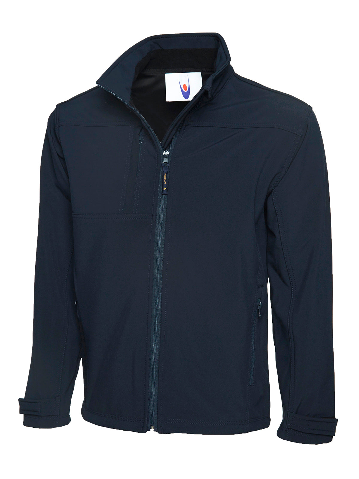 Deluxe Full Zip Soft Shell Jacket - UC611 - Navy - Customisable Jacket