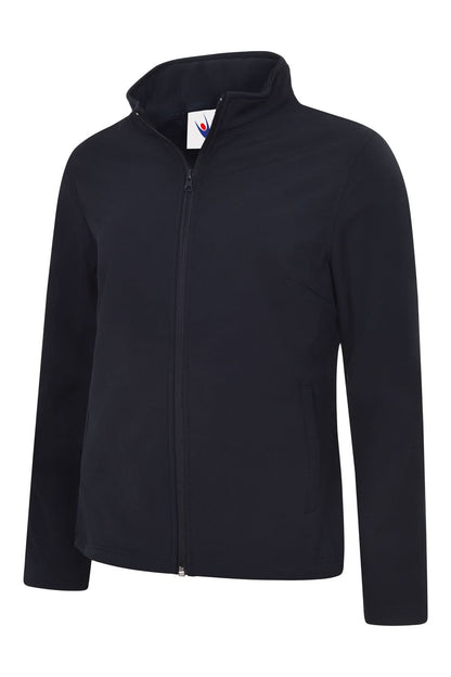 Uneek Ladies Classic Full Zip Soft Shell Jacket UC613 - Navy - Customisable Jackets