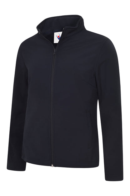Ladies Classic Full Zip Soft Shell Jacket - UC613 - Navy - Customisable Jacket