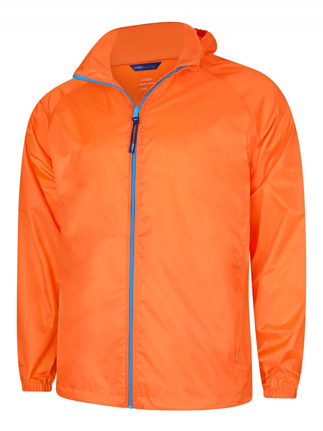 Uneek Active Jacket UC630 - Fiery Orange Surf Blue - Customisable Jackets