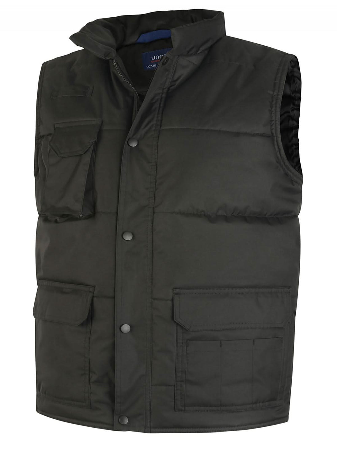 Uneek Super Pro Body Warmer UC640 - Black - Customisable Bodywarmer