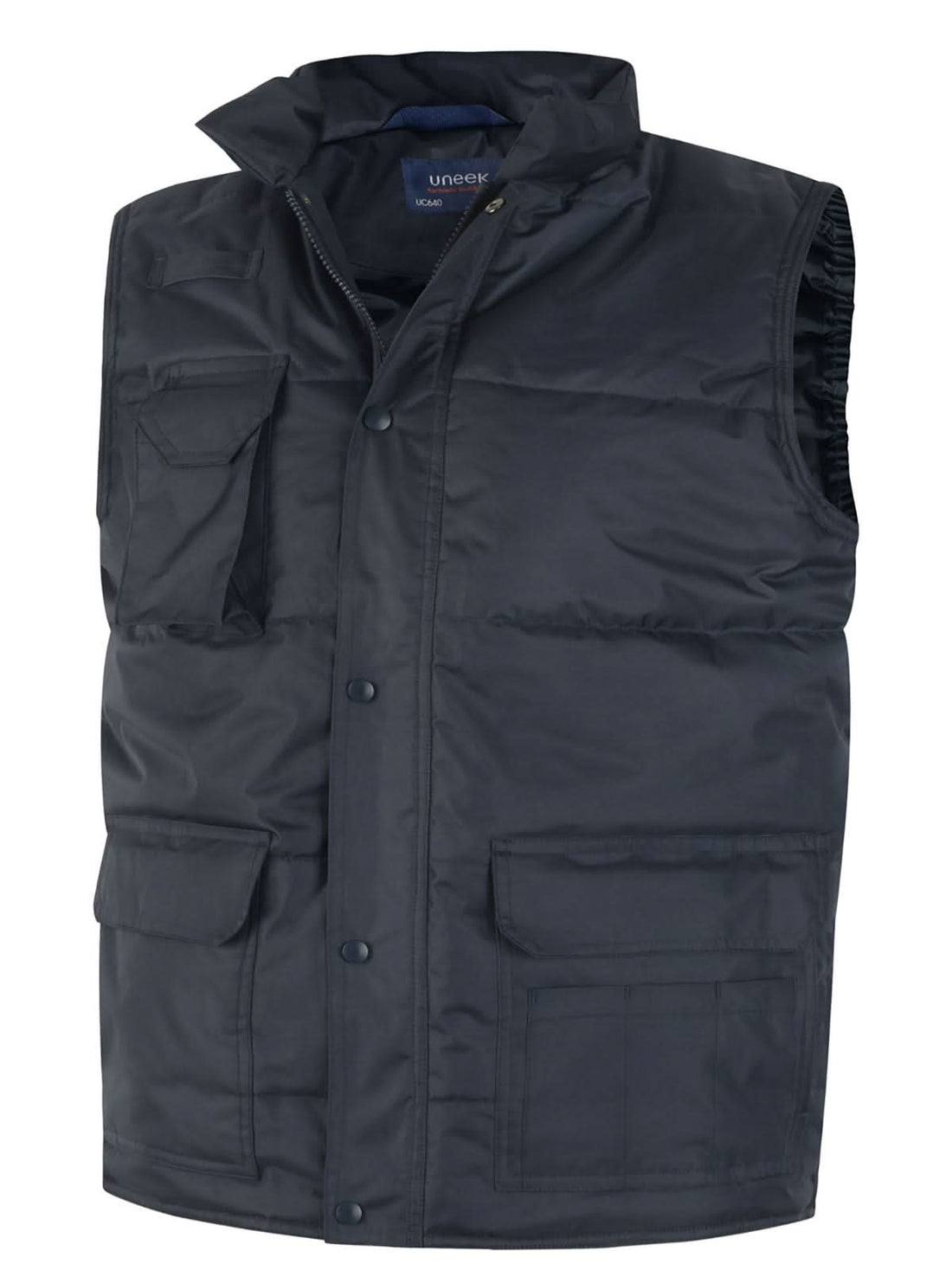 Uneek Super Pro Body Warmer UC640 - Navy - Customisable Bodywarmer