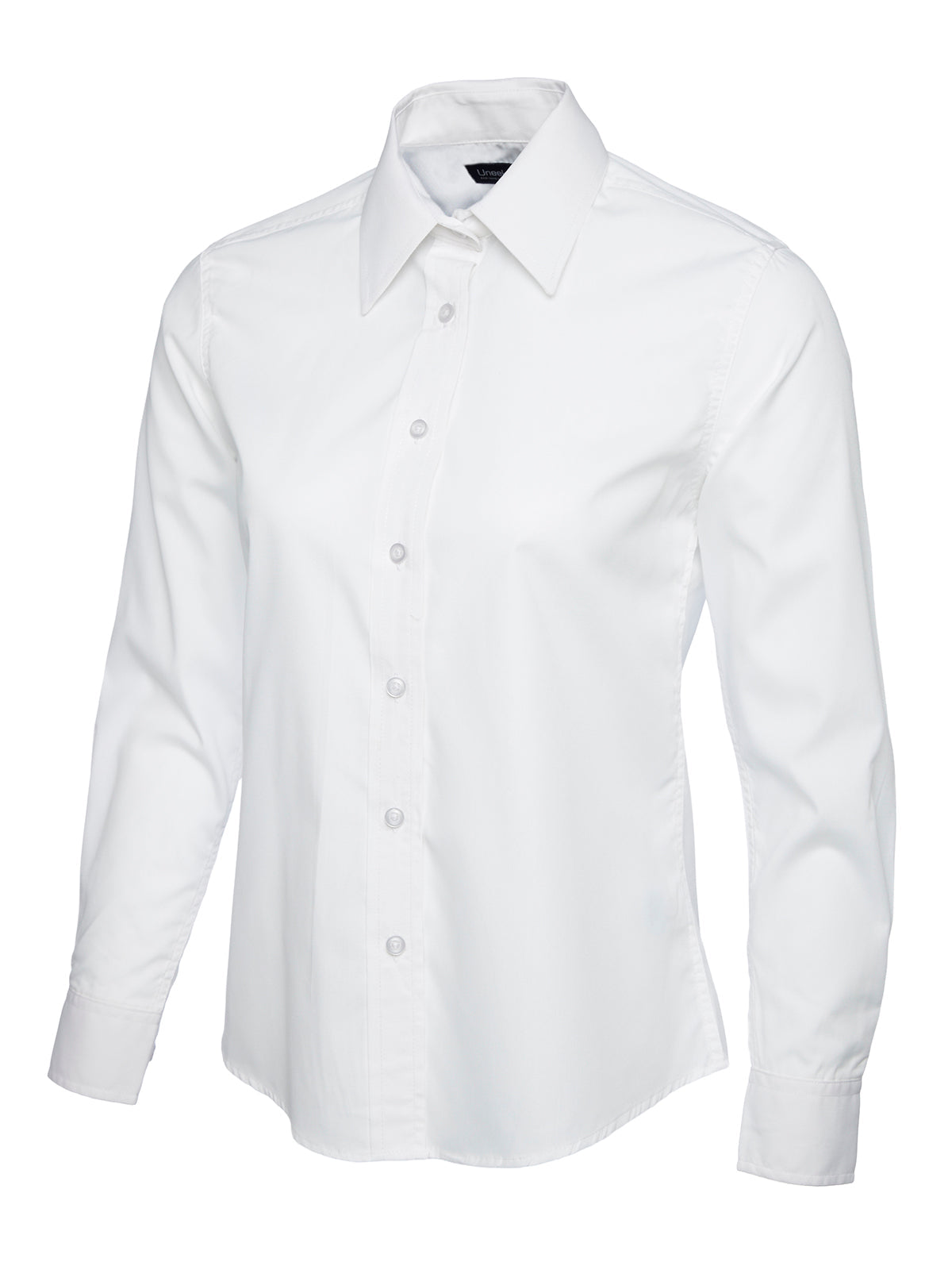Ladies Poplin Full Sleeve Shirt - UC711 - White - Customisable Shirts