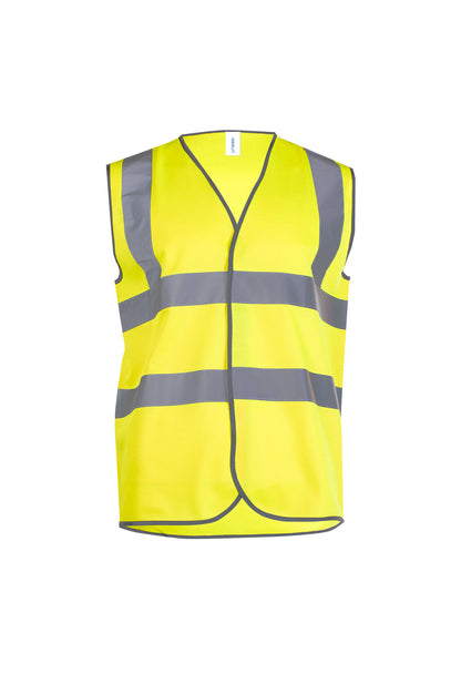 Hi Vis Safety Waistcoat - UC801 - Yellow - Customisable Hi-Vis Vest