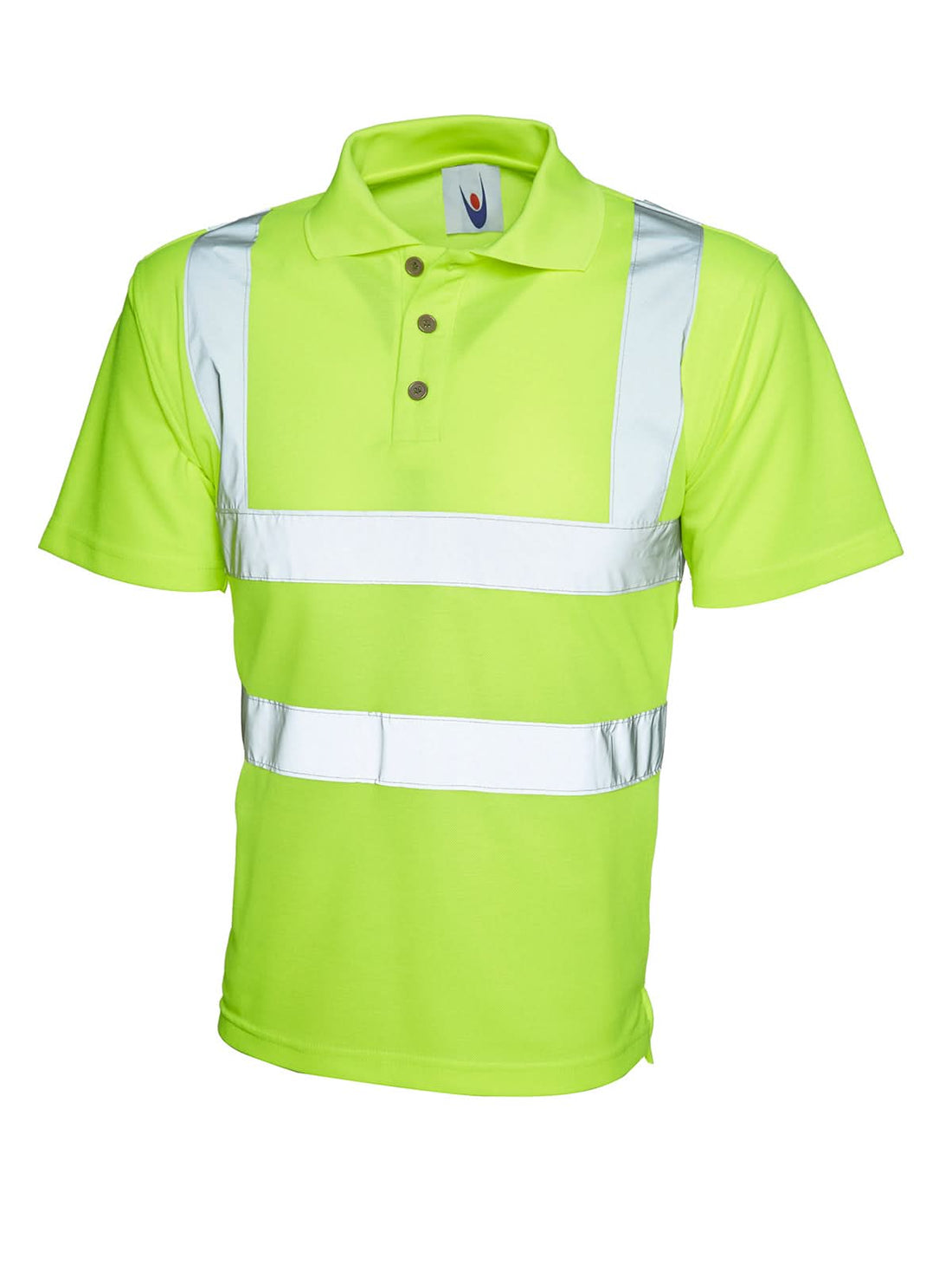 Uneek Hi Vis Polo Shirt UC805 - Yellow S - Customisable Hi-Vis Polos