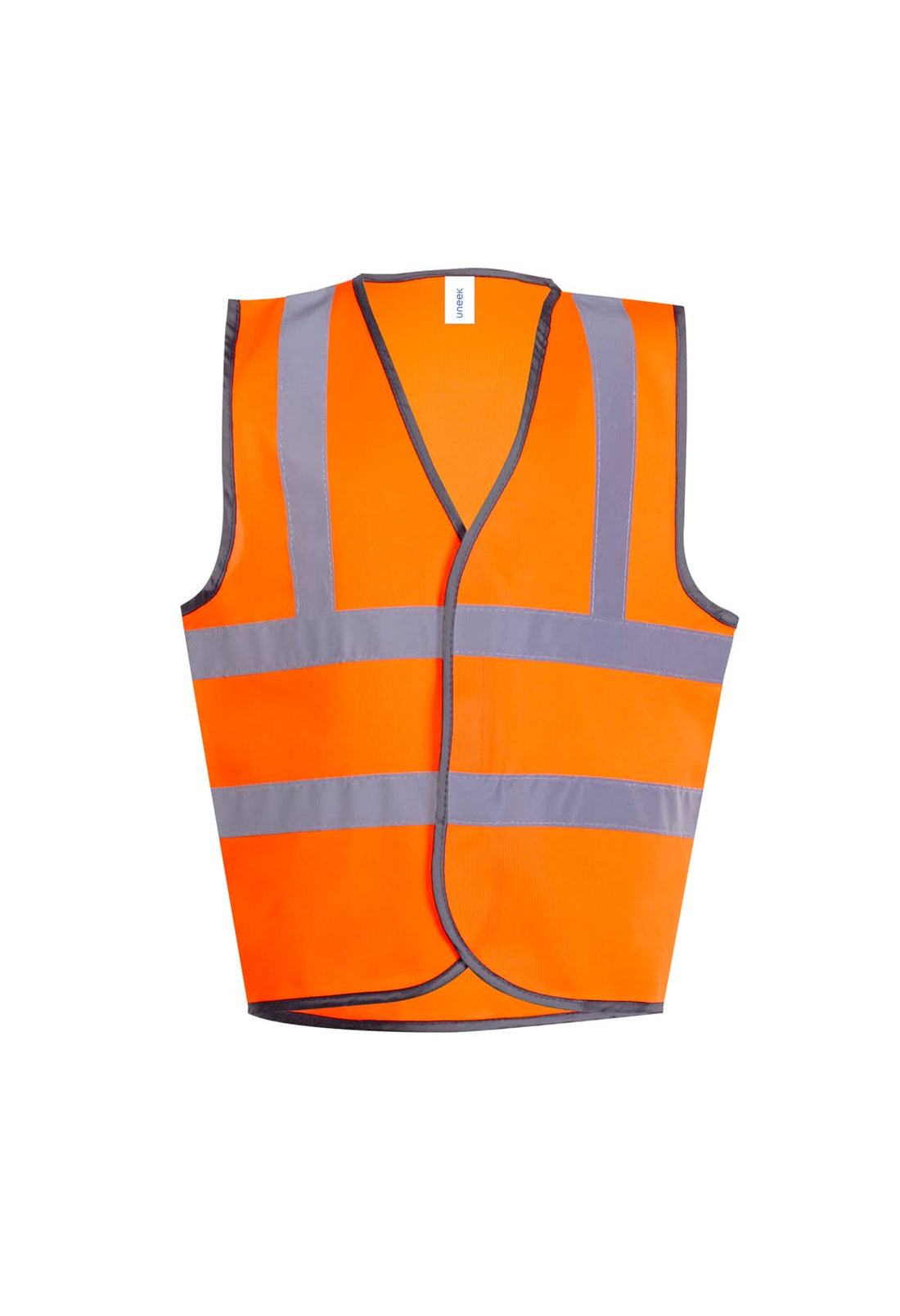 Uneek Childrens Hi Vis Waist Coat UC806 - Orange - Customisable HV Vest