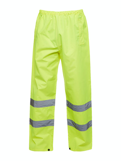 Hi Vis Trouser - UC807 - Yellow - Customisable Hi-Vis Trousers