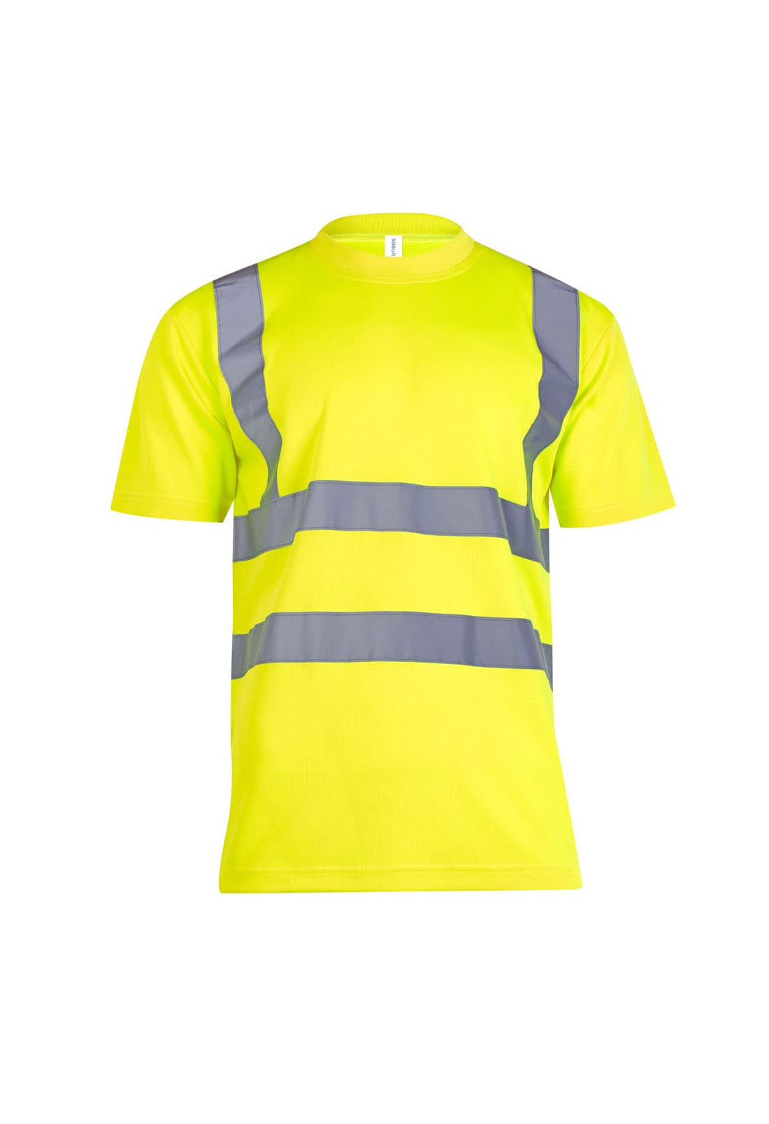Uneek Hi Vis Short Sleeve T Shirt 810 - Yellow - Customisable Hi-Vis T-Shirts