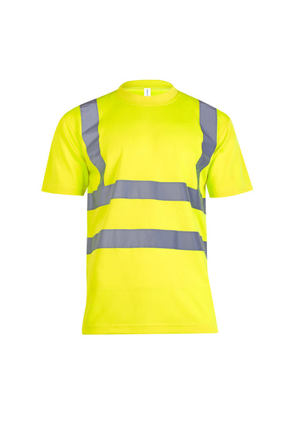 Hi Vis Short Sleeve T-Shirt - UC810 - Yellow - Customisable Hi-Vis T-Shirts