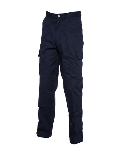 Uneek Cargo Trouser With Knee Pad Pockets Regular UC904 - Navy - Customisable Trousers