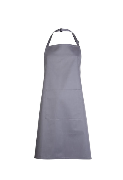 Uneek Bib Apron With Pocket uc940 - Dark Grey ONE - Customisable HOSPITALITY