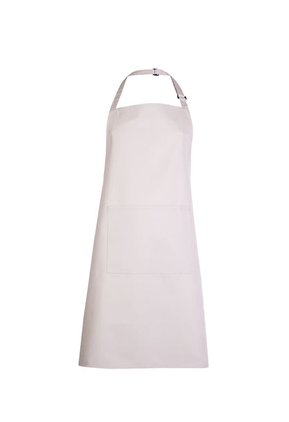 Uneek Bib Apron With Pocket uc940 - Natural ONE - Customisable HOSPITALITY