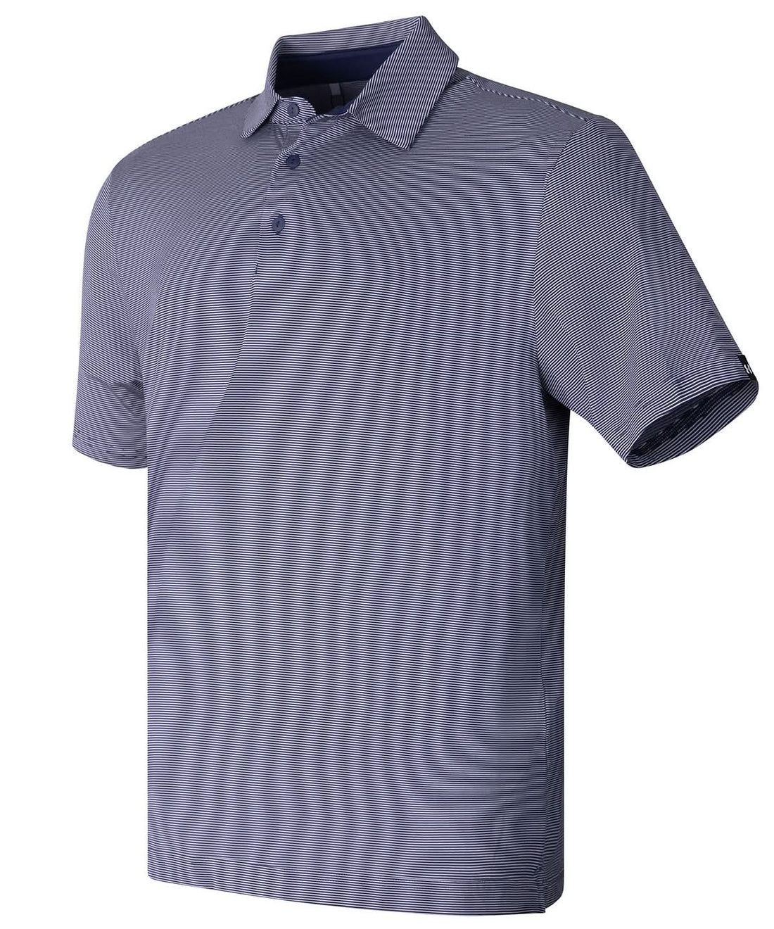Under Armour Golf Playoff 30 Stripe Polo Lb Microstripe UG002 - Midnight Navy Downpour Grey Black - Customisable Polos